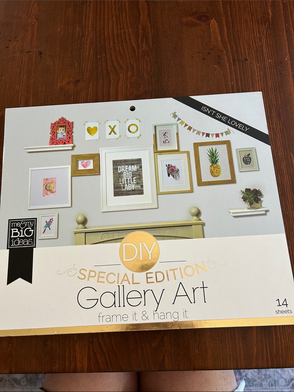 Me & My Big Ideas DIY Special Edition Gallery Art - White & Gold Accents